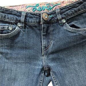 Levi's Little Girls,  sz 8 Jeans Adjustable Waist,Rhinestones, Embellished